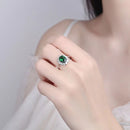 Blue Moissanite Women's Ring All-matching