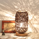 Bedroom Bedside Decoration Dimmable LED Night Light Wooden Twine Vine Bal Table Lamp