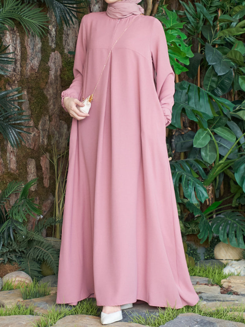 Arabic Long Sleeve Loose Temperament Dress