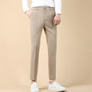 Summer Thin Cropped Men's Suit Pants Pencil Pants Solid Color Breathable