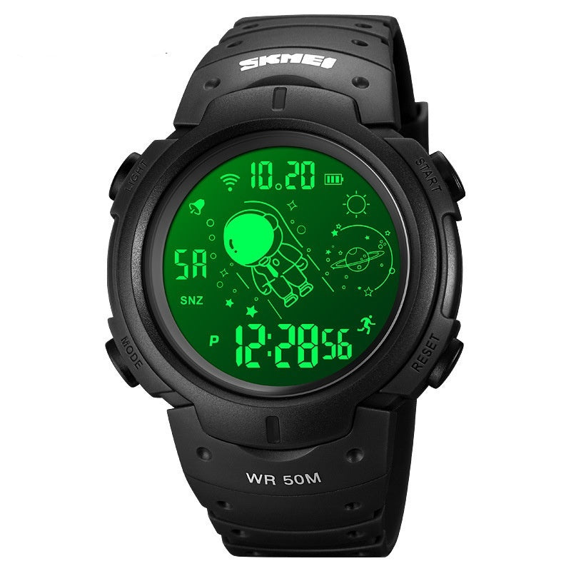 Multifunctional Spaceman Middle School Student Electronic Sports Watch