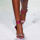 European And American Super High Heel Pointed Toe Rhinestone Fashion Banquet Catwalk