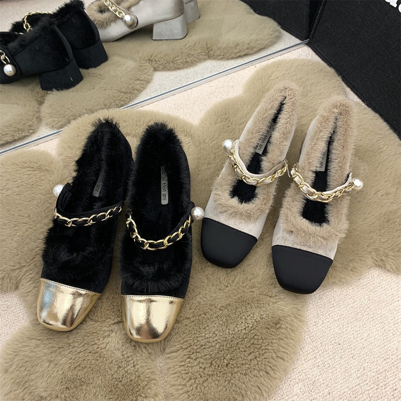 Women's Shoes With Thick Heel And Shallow Mouth