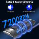 1Pc 2 In 1 Electric Body Trimmer For Men Cordless Beard Groin Ball Pubic Hair Shaver IPX7 Waterproof Razor With LED Light LCD Display Guard Comb Shaving Head