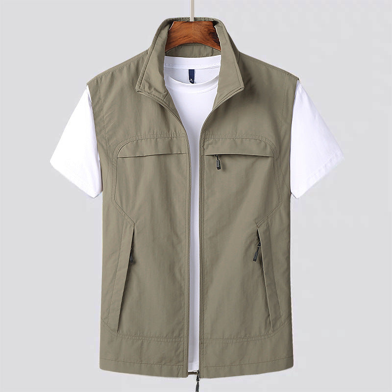 Multi-pocket Quick-drying Waterproof Casual Vest