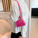2023 Summer New Fashion Simple Bag Women Solid Color Western Style Fashion Shoulder Bag Simple Crossbody Small Square Bag