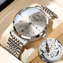 Men's Luminous Double Calendar Fake Mechanical Watch Luminous Waterproof