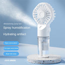 Strong Power Spray Humidification Small Mist Fan Humidification Usb Charging Portable Fan Icy And Refreshing Fan Water Supplement