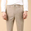 Summer Thin Cropped Men's Suit Pants Pencil Pants Solid Color Breathable