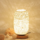 Bedroom Bedside Decoration Dimmable LED Night Light Wooden Twine Vine Bal Table Lamp