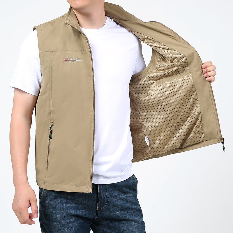 Multi-pocket Quick-drying Waterproof Casual Vest