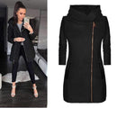 Ladies plus fleece sweater women autumn and winter fashion side zipper coat jacket